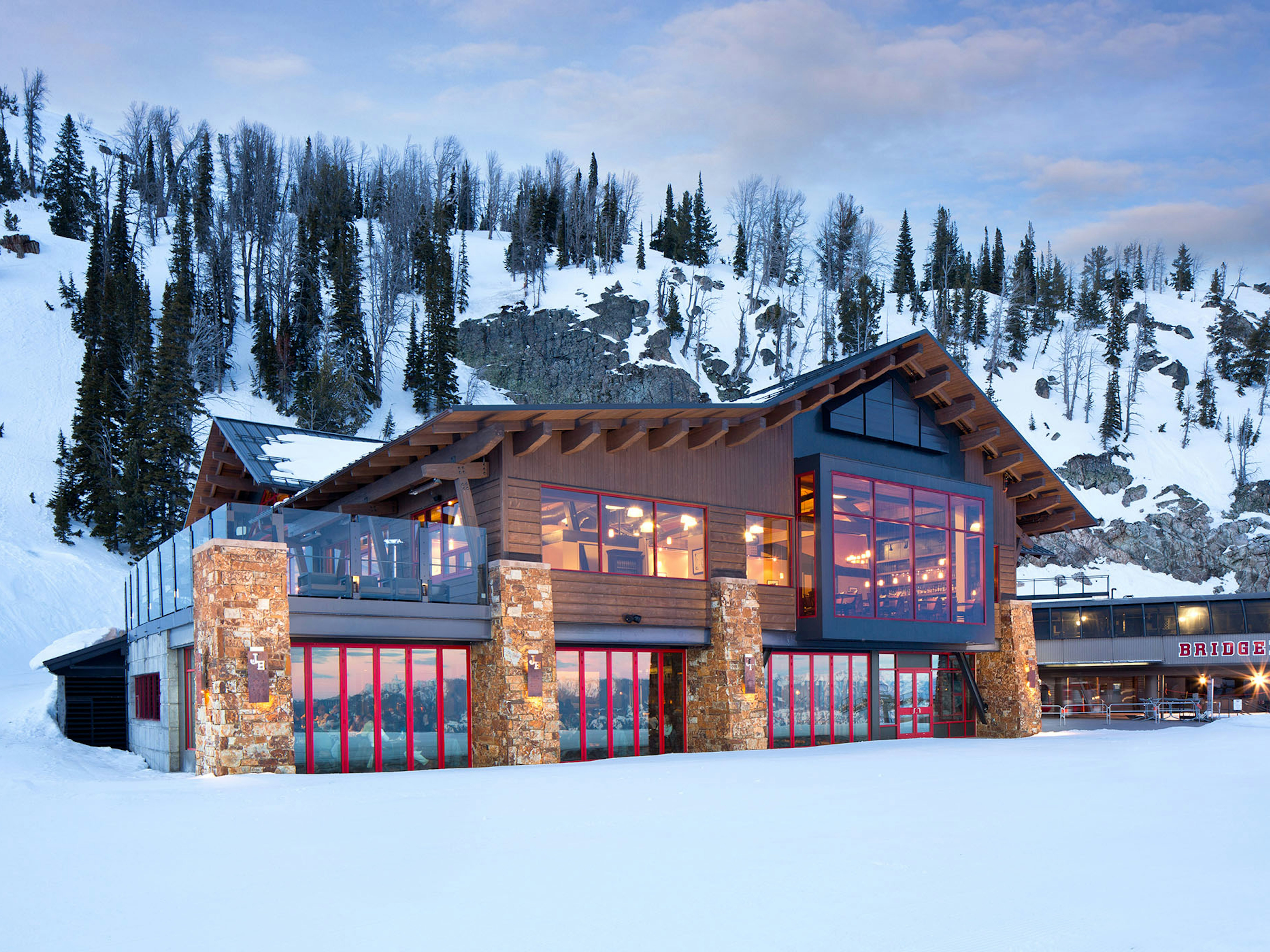 Rendezvous Lodge in the Evening